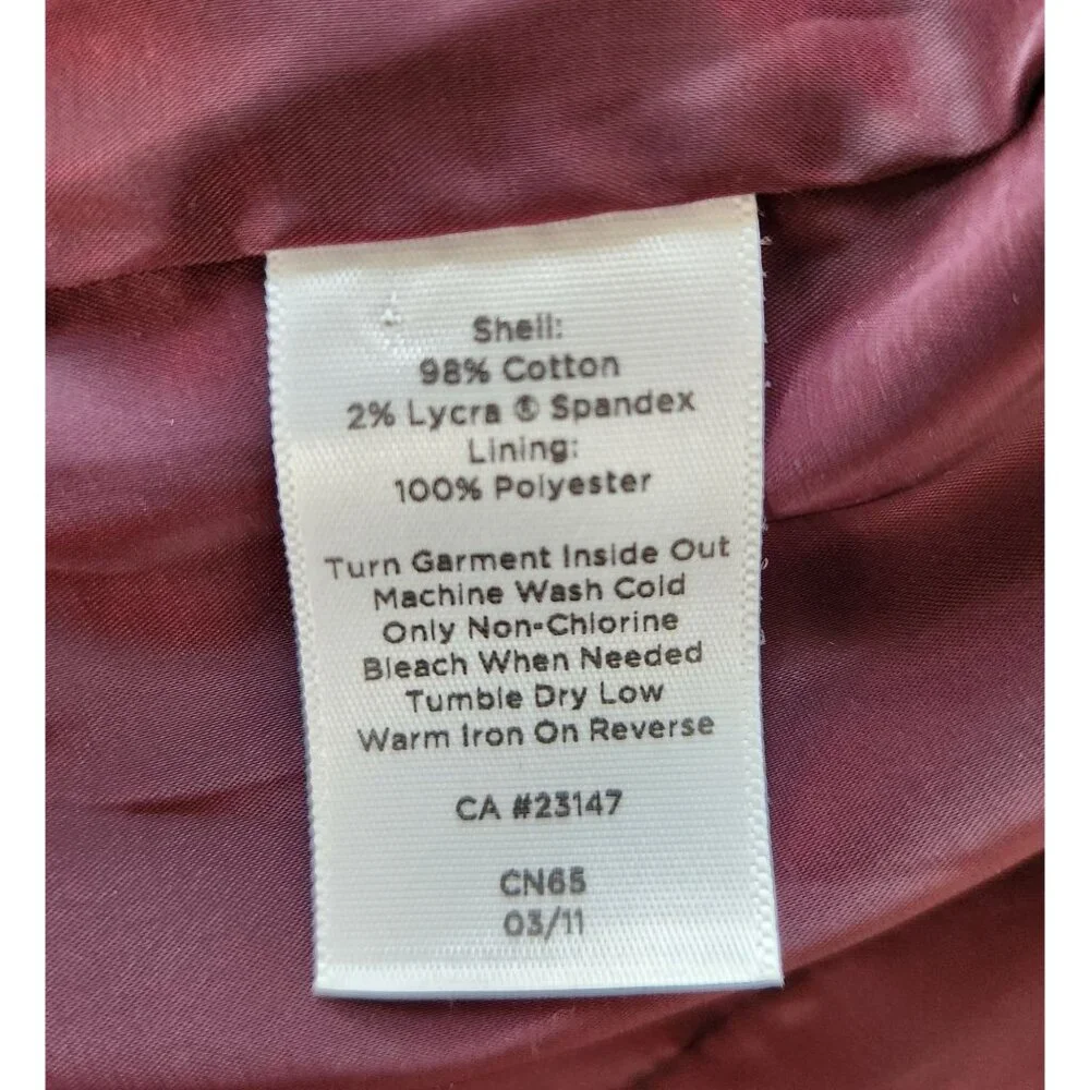 Talbots Woman Red Corduroy Blazer, Size 22W, Washable, Preppy, Business Casual - Picture 5 of 8